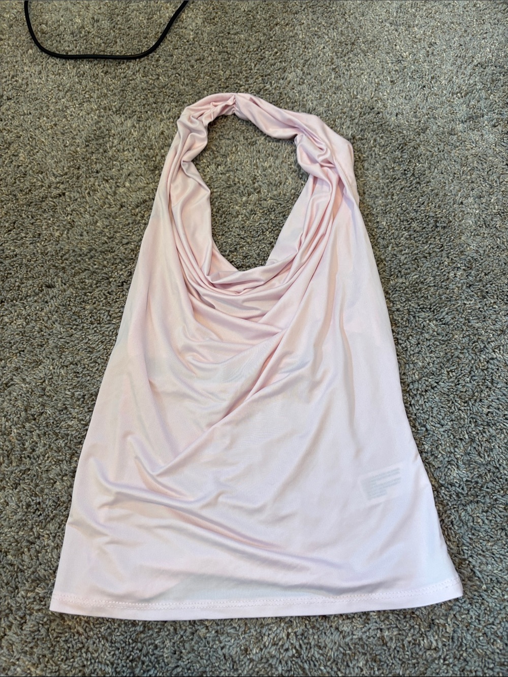 Target Light Pink Draped Halter Tank Top